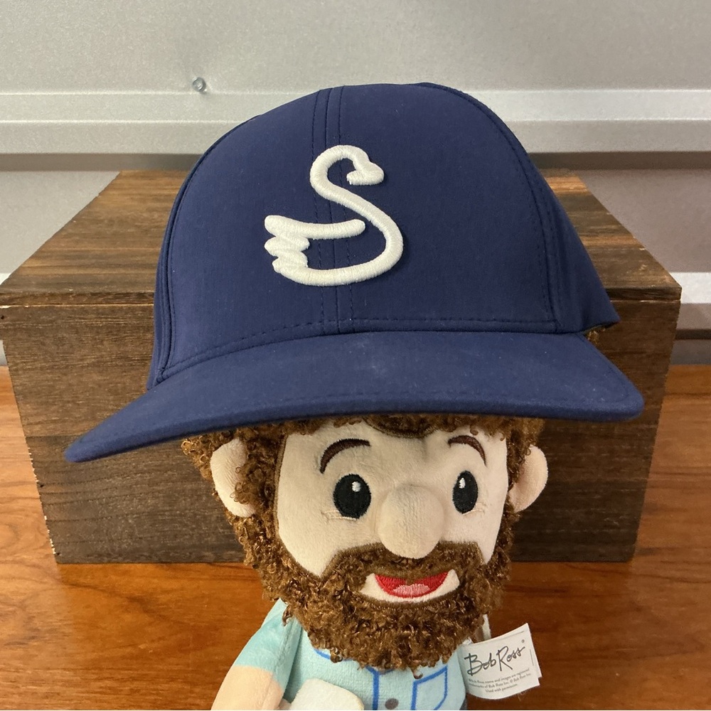 Swannies Royal Blue Logo Golf Snap Back Cap One Size